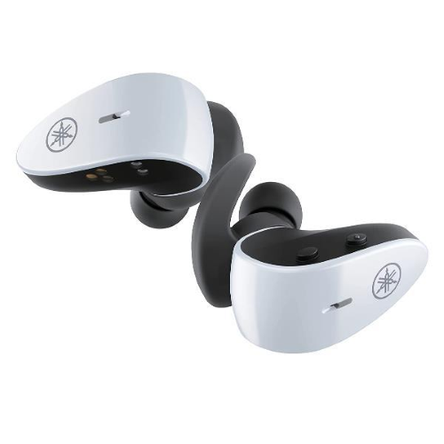 YAMAHA TW-ES5A AURICOLARI IN-EAR SPORTIVI TRUE WIRELESS BLUETOOTH CON LISTENING CARE MICROFONO CON DESIGN AVANZATO RESISTENTI AD ACQUA E SUDORE IPX7 BIANCO
